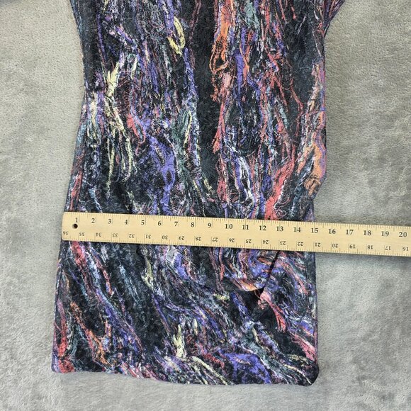 Joe's Dress Womens Small Multi Sheath Abstract Print 3/4 Sleeve Lined Back Zip - Picture 6 of 11